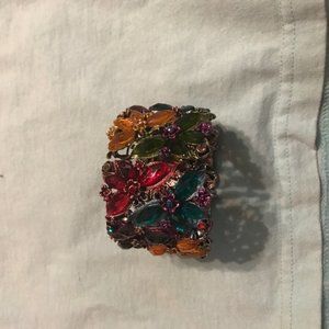 Multi colored flower bracelet